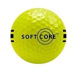 12 New Softcore Yellow Range Golf Balls - 1 Dozen