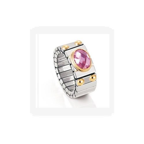 Nomination Damen-Ring Mittel Horiontal Facettiertem Zirkon Rosa Ring gr&ouml;&szlig;e variabel 041522 Preisvergleich