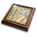 Retro Frames and Film - 8x8 Trivet With 6x6 Ceramic Tile