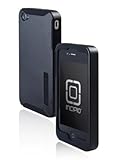 Incipio SILICRYLIC Hard Cover Case for iPhone 4 (Black/Black) (Fits Verizon ....