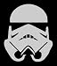 Search : STORM TROOPER (Star Wars) Vinyl STICKER / DECAL Silver