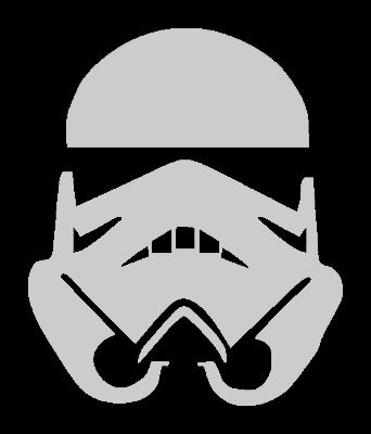  STORM TROOPER (Star Wars) Vinyl STICKER / DECAL Silver