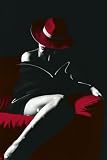 B Bahner Elegance Lady Art Deco Paper Poster Measures 36 x 24 inches (91.5 x 61 cm)