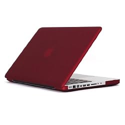 Speck Products See Thru Satin, Soft Touch Hard Shell Case, for 13-inch MacBook Aluminum Unibody/Black Keyboard MB13AUSAT-RED-D (Red) - DOES NOT FIT WHITE MACBOOK