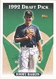 Jimmy Baron, San Diego Padres Autographed Card