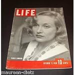 Life Magazine October 17, 1938 -- Cover: Carole Lombard book cover