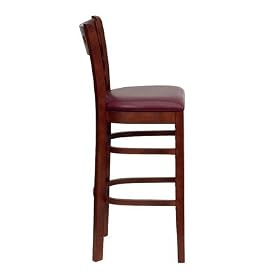 Hercules Series American Back Wooden Restaurant Bar Stool in Mahogany Quantity: Set of 8,... by Flash Furniture