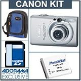 Canon Powershot SD1200 IS Digital Elph Camera Kit, - Light Gray - Refurbished - with 4GB... by Canon