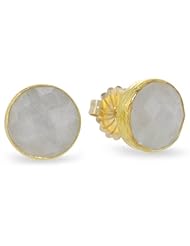Coralia Leets Jewelry Design Moonstone Small Round Post Earrings