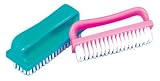 Hair Art 6 Row Nail Brush 3.5 Pink Light Green (Pack of 12)