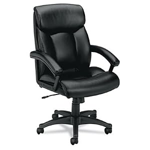 basyx by HON HVL151 Executive High-Back Chair, Black