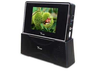 New Tivax Scout35 Portable 3.5 inch Digital TV Parental Control Auto Manual Scan EPG 6 V AC Input