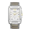 Caravelle by Bulova 45D100 Men's Two Tone Stainless Steel Silver Dial Watch
