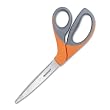 Wescott Elite Stainless Steel Scissors, 9" Bent, Orange and Grey