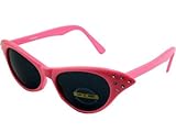 G&G Rhinestone Cat Eye 50s Party Sunglasses Pink/smoke