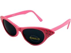 G&G Rhinestone Cat Eye 50s Party Sunglasses