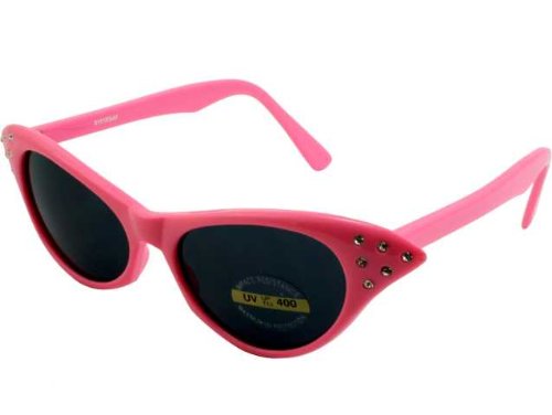Rhinestone Cat Eye 50s Party Sunglasses