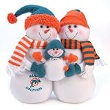 SC Sports Miami Dolphins Snowman Family