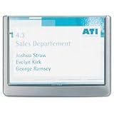 Durable® Click Sign Holders For Interior Walls, 6 3/4 x 5/8 x 5 1/8, Graphite