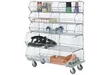 Stackable Bin Rack Removable Wire Bins