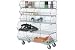 Stackable Bin Rack Removable Wire Bins