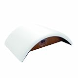3B Scientific White Eucalyptus Wood Pilates Half Moon Barrel, 26-1/2" Length x 21-1/2" Width x 8-11/16" Height