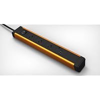 KBAR 3 AC Outlet with Dual 2.1A USB Charger (Orange)