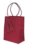 the BRAVE brown bag -MIDI- Classic Bright with print lining -Cranberry-