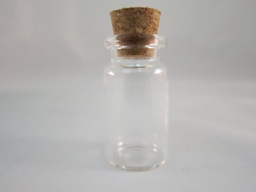 Tick Nick cork with miniature glass bottle 20 pcs / set cork bottle cork bottle beads accessory parts (total length: 40mm diameter: 20mm) (japan import)