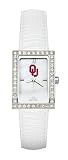 Oklahoma Sooners Ladies Allure Watch White Leather Strap at Amazon.com