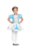 Girls Kids Childrens 3Pc. Fairytale Princess, Lurex Brocade Dress, Choker, And Tiara Leg Avenue Costume Halloween Outfit