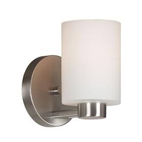 Kenroy Home 10181BS Encounters 1-Light Sconce, Brushed Steel by Kenroy Home