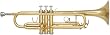 Laurel Brass Trumpet with Case