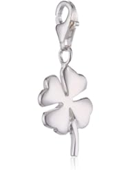 VINANI brand Germany 925 Sterling Silver Charm Pendant Clover Leaf Cloverleaf HKL