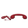 Moshi Moshi Retro Handset for All Mobile Phones + Computers - Soft Touch Red