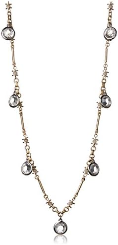 Fragments Round Channel Charm Necklace