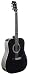 Stagg Westerngitarre Black Hochglanz