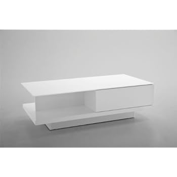 Table Basse Design ALLEGRA Laquée Blanche