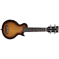 Vintage LP Style Electric Ukulele Suburst Nylon Strung Soprano Maple Neck