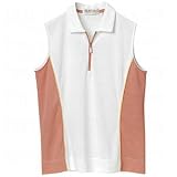Tehama Ladies Colorblock Sleeveless Polo Closeout
