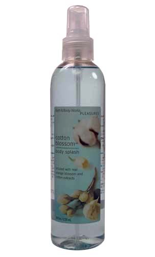 Bath & Body Works Pleasures Cotton Blossom Splash 8 oz