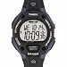 Mens 30lp Ironman 100m Wrist Watch Black Band Custom Features Wr To 100m Blue Accents Resin