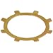Zinc Plt Steel Self-Lock Int Retaining Ring, 5/8" Housing OD x .010" Th x .390" ID (Pack of 100)