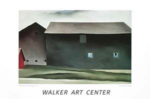 ポスター ジョージア オキーフ Lake George Barns