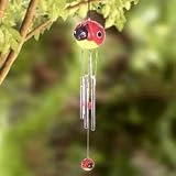 Portly Lady Bug Wind Chimes