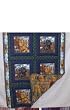 Kennel Club Quilted Throw 43"x52" featuring Black Labs and Golden Retrievers