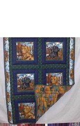 Kennel Club Quilted Throw 43"x52" featuring Black Labs and Golden Retrievers