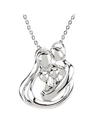 925 Sterling Silver Family Embrace Necklace W\Package