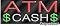 ATM Cash" Neon Sign : 478, Background Material=Clear Plexiglass
