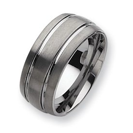 Tungsten 10mm and Polished Band TU46-9